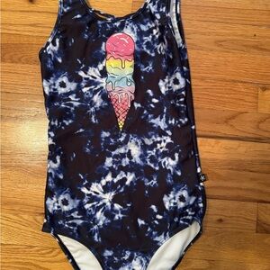 Pixie Lane Ice Cream Print Kids Swim One Piece